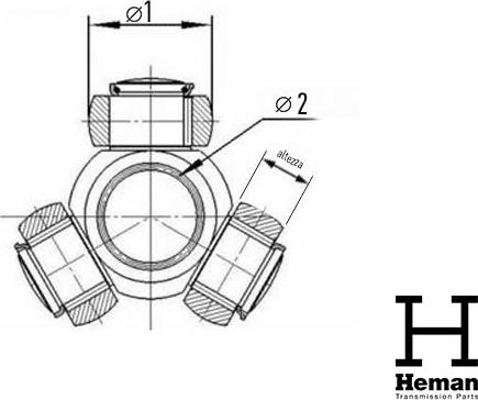 HEMAN TR50085 - Tripod Hub, Drive shaft www.avaruosad.ee