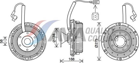 HIGHWAY AUTOMOTIVE 61011024 - Sajūgs, Radiatora ventilators www.avaruosad.ee