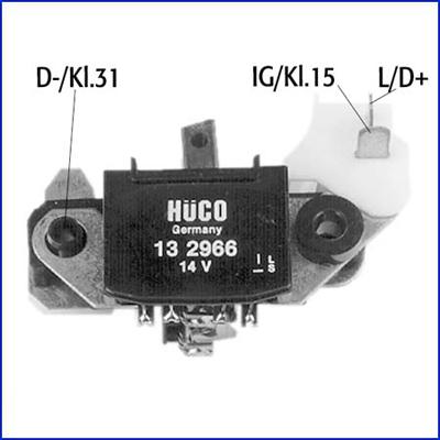 Hitachi 132966 - Voltage regulator, alternator www.avaruosad.ee