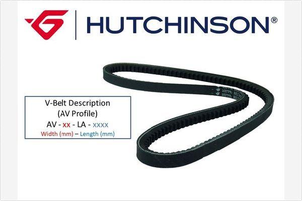 Hutchinson AV 11.9 La 650 - Клиновой ремень (поперечные рёбра) www.avaruosad.ee