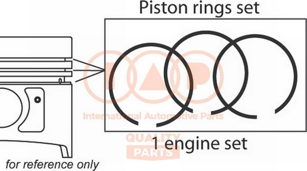 IAP QUALITY PARTS 102-51000 - Piston Ring Kit www.avaruosad.ee