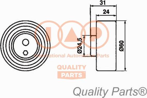IAP QUALITY PARTS 12713076 - Tensioner Pulley, timing belt www.avaruosad.ee