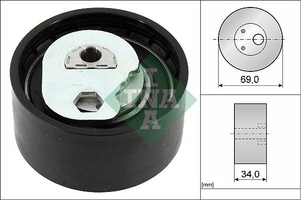 INA 531 0941 10 - Tensioner Pulley, timing belt www.avaruosad.ee