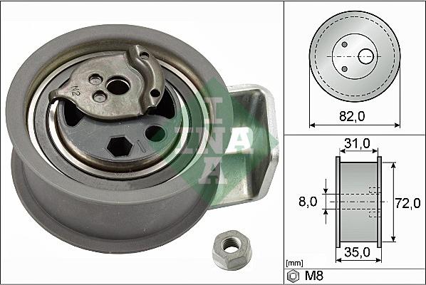INA 531 0436 20 - Tensioner Pulley, timing belt www.avaruosad.ee