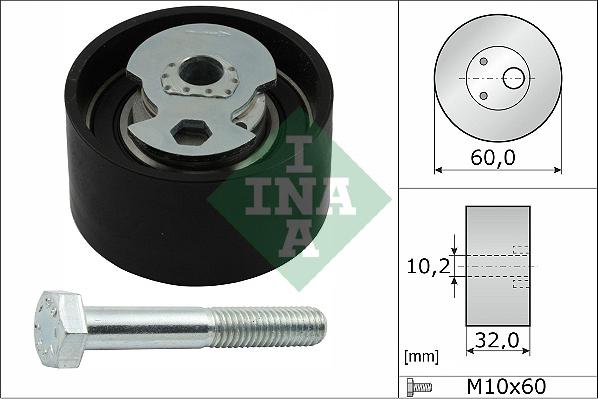 INA 531 0504 10 - Tensioner Pulley, timing belt www.avaruosad.ee