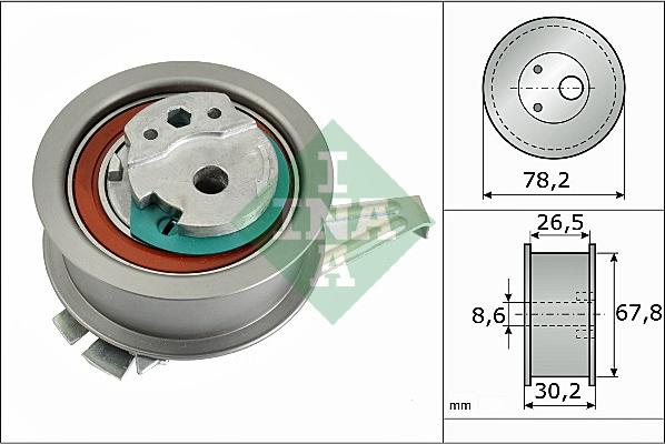 INA 531 0894 10 - Tensioner Pulley, timing belt www.avaruosad.ee