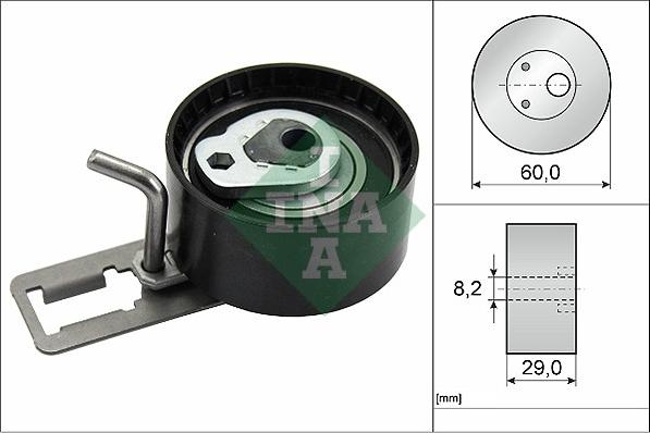 INA 531 0850 10 - Tensioner Pulley, timing belt www.avaruosad.ee