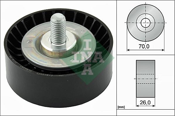 INA 532 0475 10 - Deflection/Guide Pulley, v-ribbed belt www.avaruosad.ee