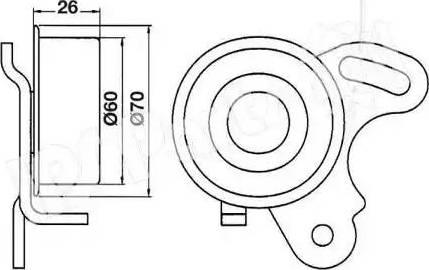 IPS Parts ITB-6503 - Tensioner Pulley, timing belt www.avaruosad.ee