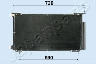 Japanparts CND193013 - Конденсатор, кондиционер www.avaruosad.ee