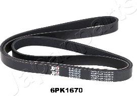 Japanparts DV-6PK1670 - V-Ribbed Belts www.avaruosad.ee