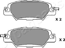 Japanparts PP-318AF - Тормозные колодки, дисковые www.avaruosad.ee