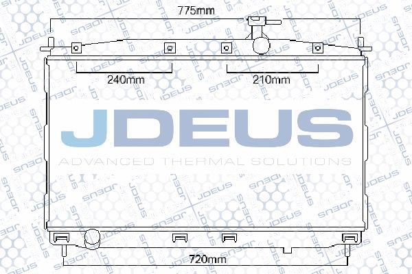 Jdeus 054M27 - Radiator, engine cooling www.avaruosad.ee