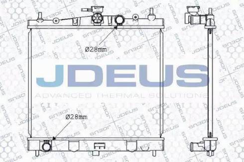 Jdeus 019M50 - Радиатор, охлаждение двигателя www.avaruosad.ee