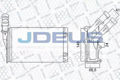 Jdeus 207M12 - Теплообменник, отопление салона www.avaruosad.ee