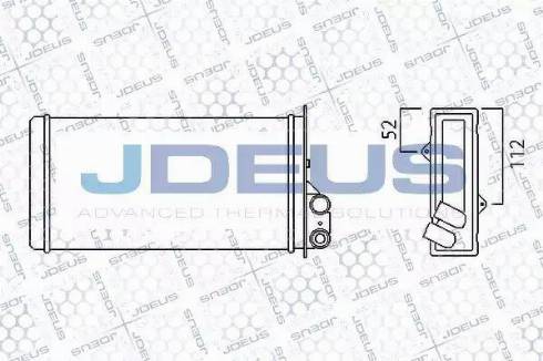 Jdeus 223M18 - Теплообменник, отопление салона www.avaruosad.ee