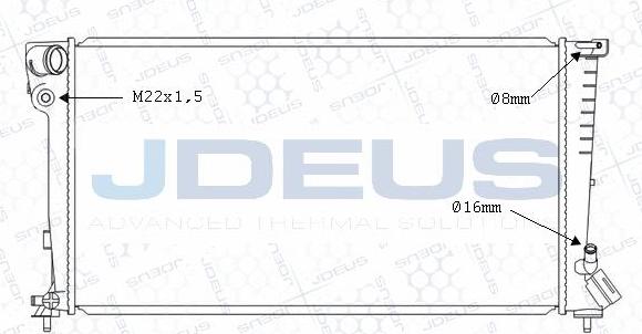 Jdeus M-0070120 - Radiators, Motora dzesēšanas sistēma www.avaruosad.ee