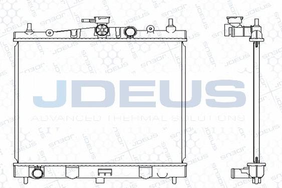 Jdeus M-0191050 - Радиатор, охлаждение двигателя www.avaruosad.ee