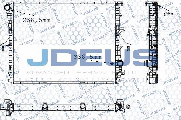 Jdeus M-0300570 - Radiaator,mootorijahutus www.avaruosad.ee