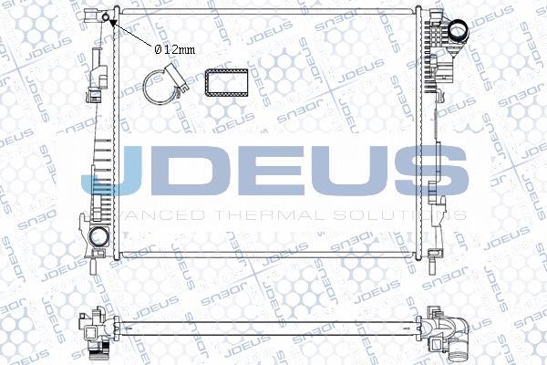 Jdeus M-0230960 - Radiator, engine cooling www.avaruosad.ee