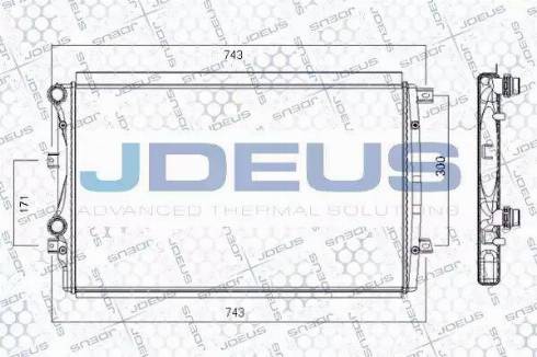 Jdeus RA0010301 - Radiaator,mootorijahutus www.avaruosad.ee