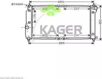 Kager 31-2444 - Radiaator,mootorijahutus www.avaruosad.ee