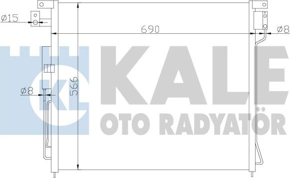 KALE OTO RADYATÖR 393200 - Condenser, air conditioning www.avaruosad.ee