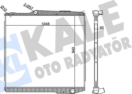 KALE OTO RADYATÖR 349480 - Jäähdytin,moottorin jäähdytys www.avaruosad.ee