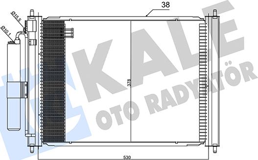 KALE OTO RADYATÖR 345270 - Condenser, air conditioning www.avaruosad.ee