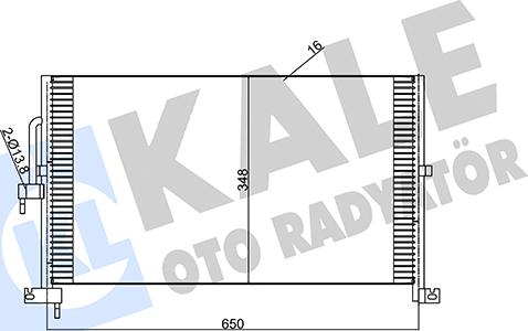 KALE OTO RADYATÖR 345740 - Condenser, air conditioning www.avaruosad.ee