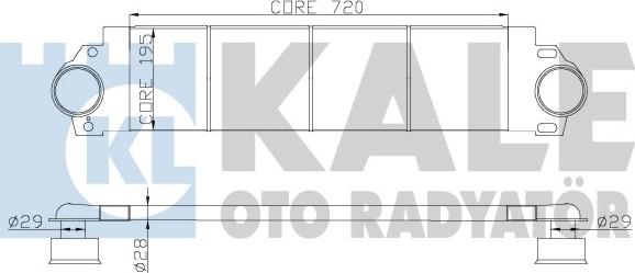 KALE OTO RADYATÖR 343100 - Kompressoriõhu radiaator www.avaruosad.ee