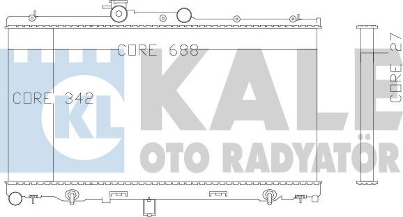 KALE OTO RADYATÖR 342110 - Radiaator,mootorijahutus www.avaruosad.ee