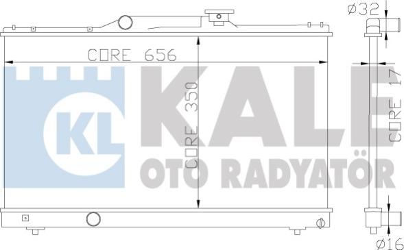 KALE OTO RADYATÖR 342325 - Радиатор, охлаждение двигателя www.avaruosad.ee
