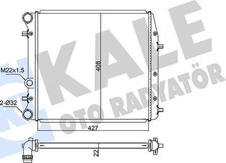 KALE OTO RADYATÖR 347525 - Radiators, Motora dzesēšanas sistēma www.avaruosad.ee