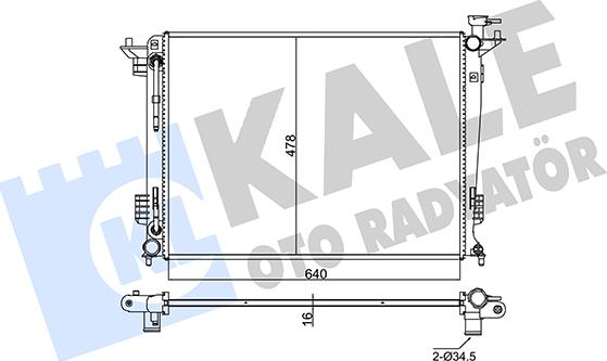 KALE OTO RADYATÖR 347805 - Radiaator,mootorijahutus www.avaruosad.ee