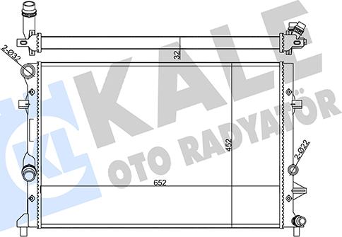 KALE OTO RADYATÖR 356945 - Radiators, Motora dzesēšanas sistēma www.avaruosad.ee