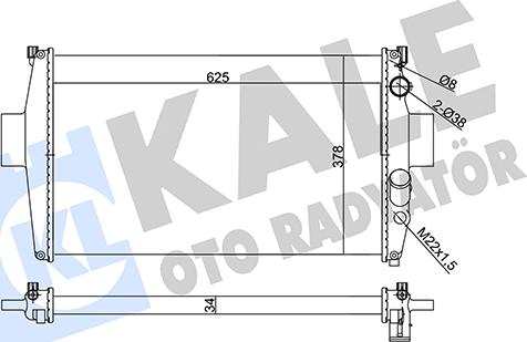 KALE OTO RADYATÖR 356150 - Jäähdytin,moottorin jäähdytys www.avaruosad.ee