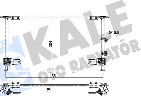 KALE OTO RADYATÖR 350690 - Конденсатор, кондиционер www.avaruosad.ee