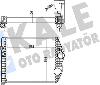 KALE OTO RADYATÖR 350310 - Kompressoriõhu radiaator www.avaruosad.ee