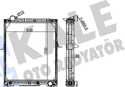 KALE OTO RADYATÖR 350275 - Radiator, engine cooling www.avaruosad.ee