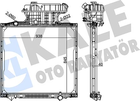 KALE OTO RADYATÖR 350270 - Radiaator,mootorijahutus www.avaruosad.ee