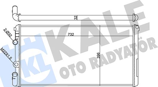 KALE OTO RADYATÖR 351020 - Radiaator,mootorijahutus www.avaruosad.ee