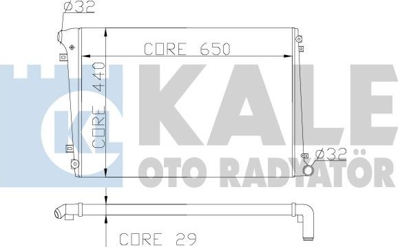 KALE OTO RADYATÖR 353600 - Radiators, Motora dzesēšanas sistēma www.avaruosad.ee