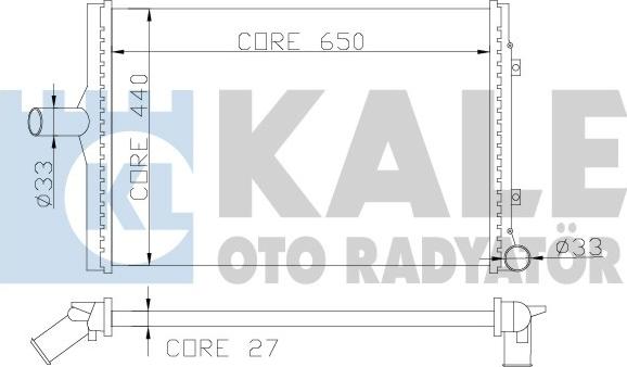 KALE OTO RADYATÖR 353000 - Radiators, Motora dzesēšanas sistēma www.avaruosad.ee