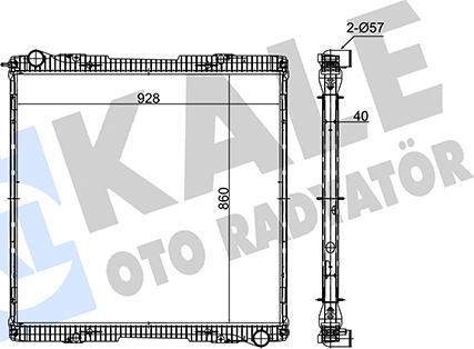 KALE OTO RADYATÖR 352830 - Radiaator,mootorijahutus www.avaruosad.ee