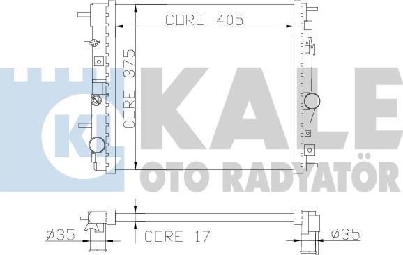 KALE OTO RADYATÖR 362500 - Radiaator,mootorijahutus www.avaruosad.ee