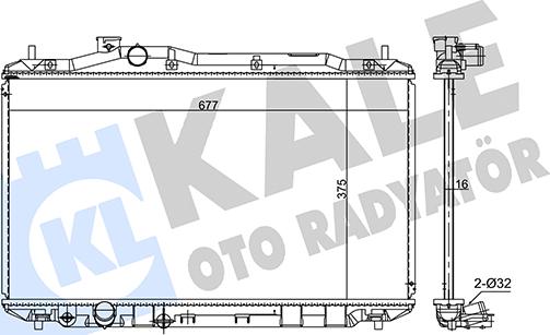 KALE OTO RADYATÖR 384200 - Radiators, Motora dzesēšanas sistēma www.avaruosad.ee
