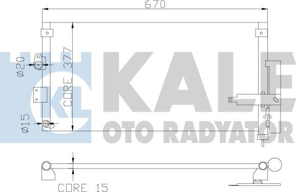 KALE OTO RADYATÖR 386900 - Конденсатор, кондиционер www.avaruosad.ee