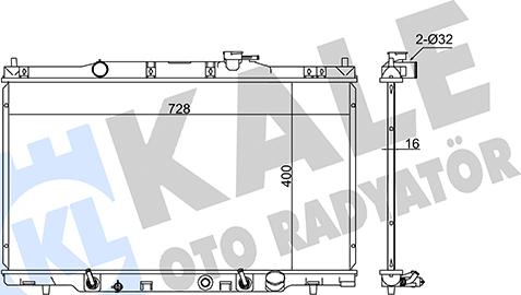 KALE OTO RADYATÖR 383900 - Radiaator,mootorijahutus www.avaruosad.ee