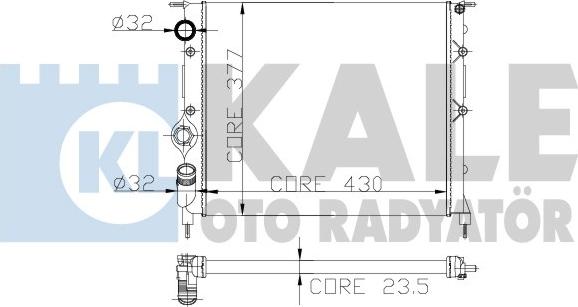 KALE OTO RADYATÖR 246300 - Radiaator,mootorijahutus www.avaruosad.ee